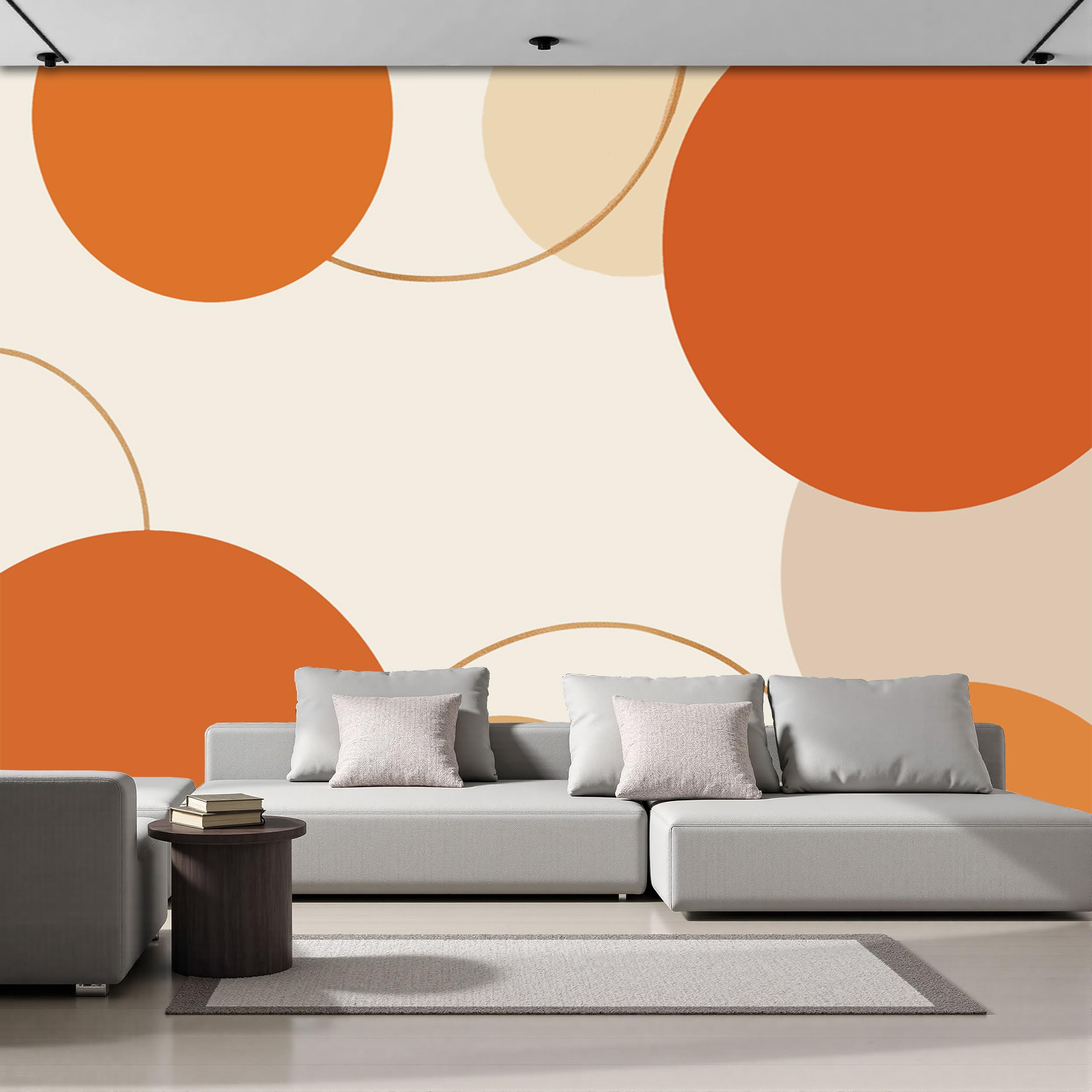 Papier peint panoramique intissé 300x210cm à effet 3D blocs d'aquarelle pour salon