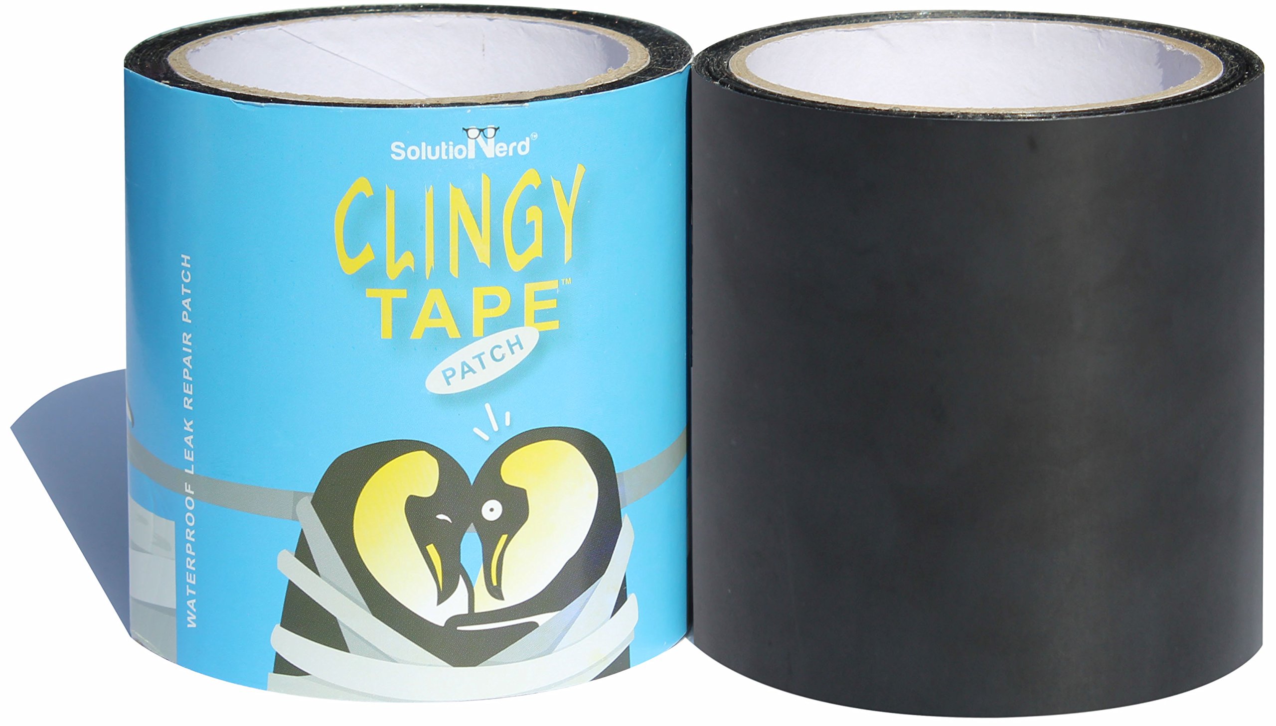 Waterproof Repair Patch | Extra Long Roll of Patches 100mm X 3m | Sealing Waterproofing and Insulating Duct Tape with Super Strength Adhesive on one Side to Seal and Stop Leaks | by SolutioNerd