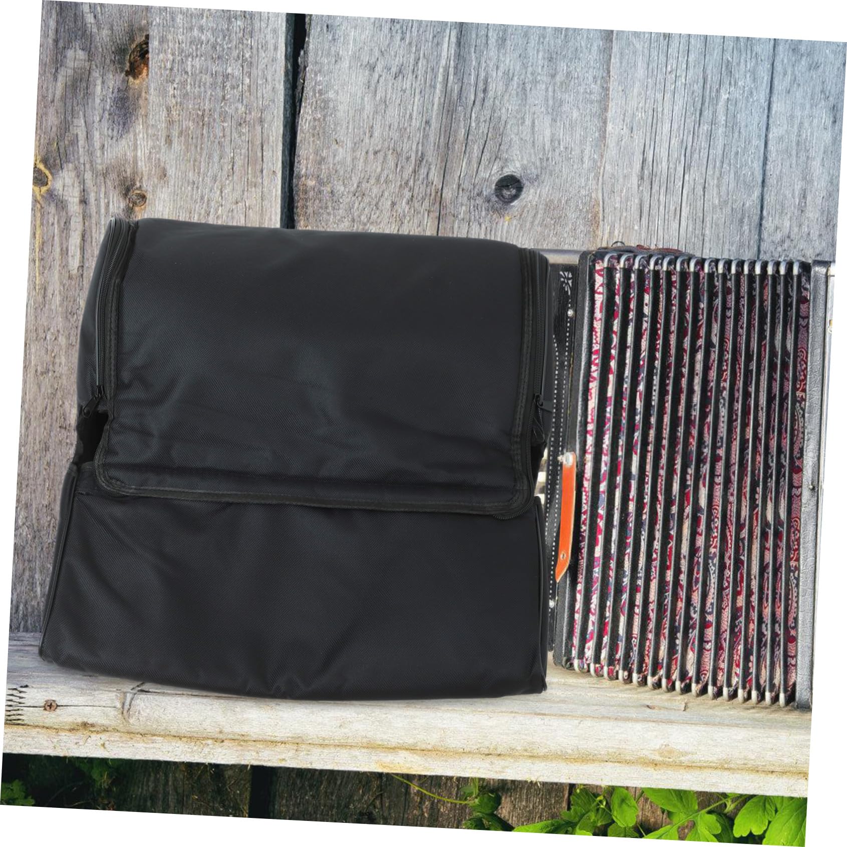 VICASKY Accordéon Protection Anti-poussière Noir et Bandoulière Réglable Paquet Pratique en Tissu Oxford pour Transport à Domicile École