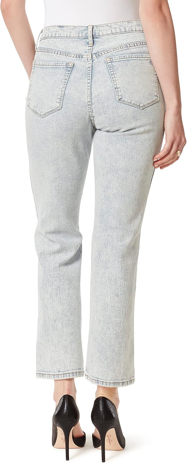 Jessica Simpson Womens Flirt High Rise Straight Boot Cut Jean Plus - Image 2