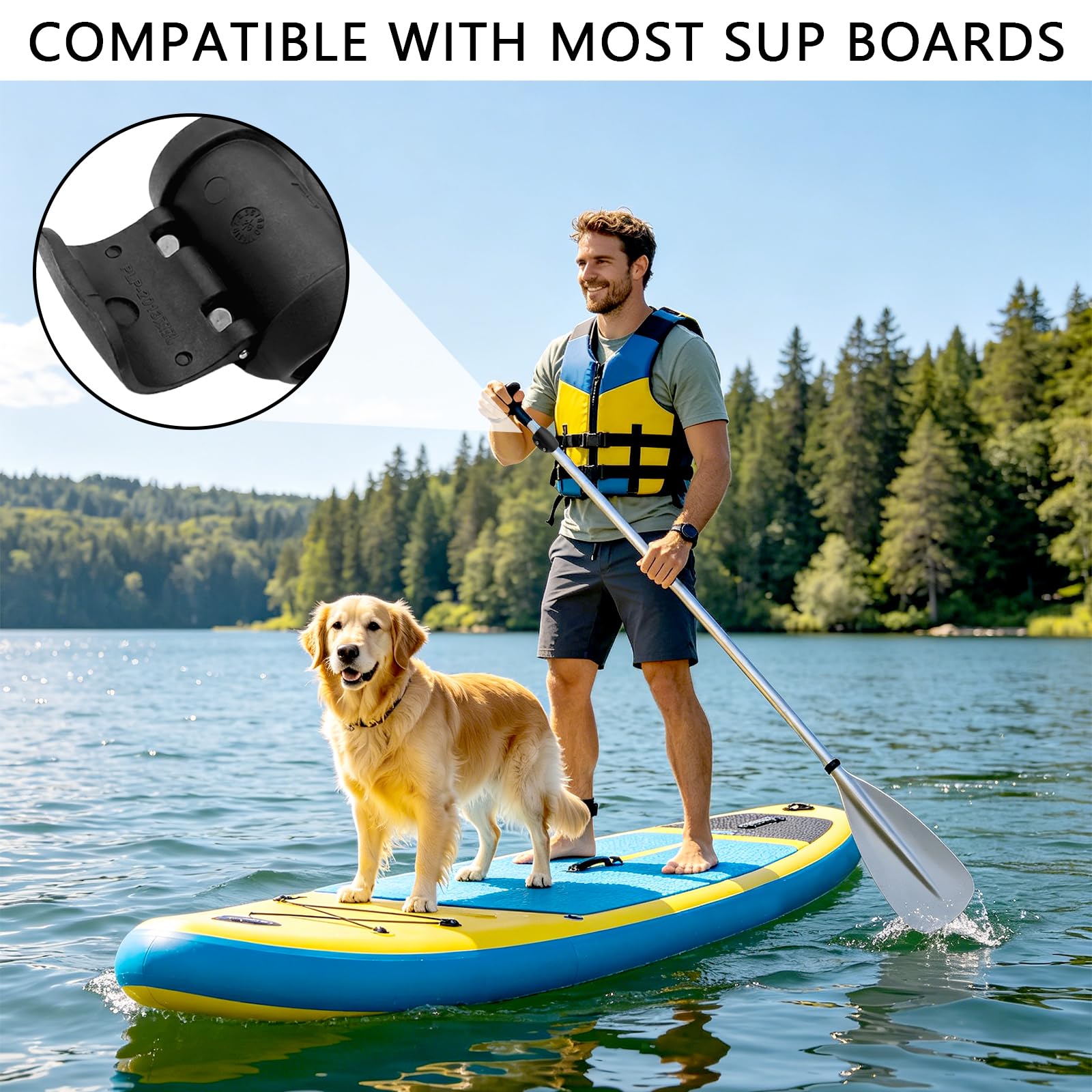 Paddle Morsetto Barche Kayak Fibbia Regolabile