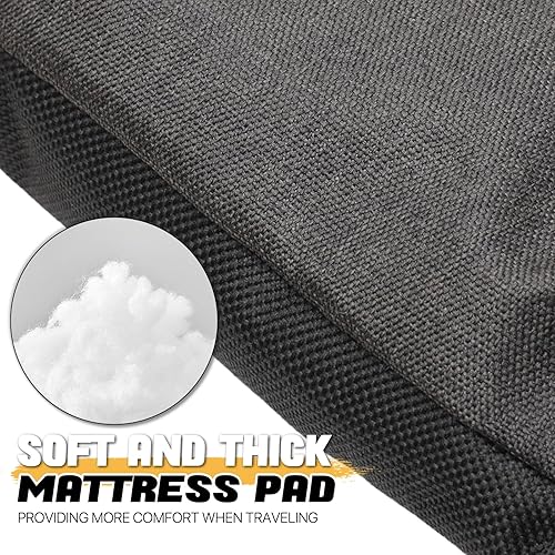 Miniatura 6 de MoNiBloom Camas de campamento para adultos, tumbona reclinable ajustable de 180 para exteriores con bolsa de transporte, cama de campamento portátil