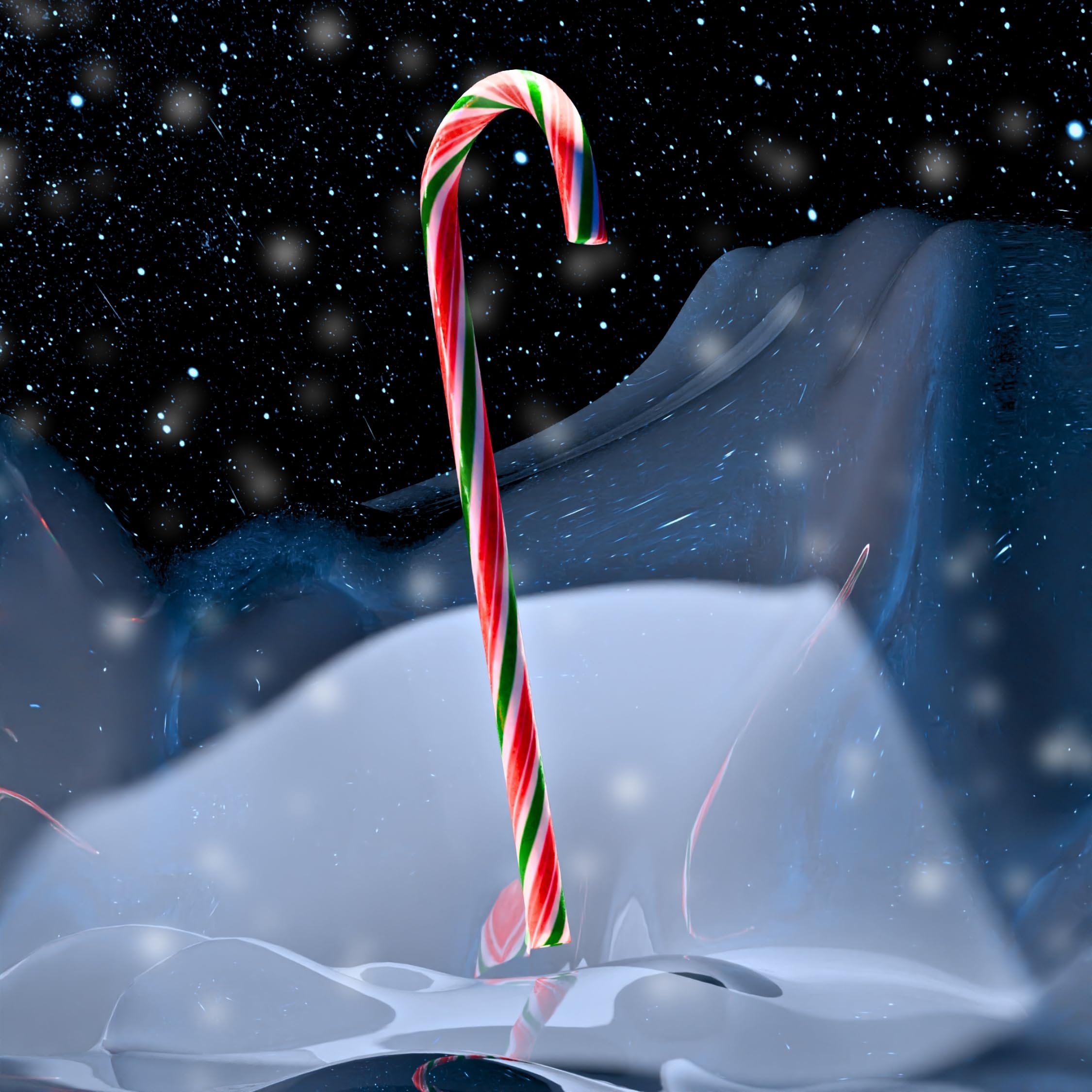 Candy Cane Bastones Navideños 100 uds x 12 g Sabor Fresa y Multicolor Dulces de Navidad