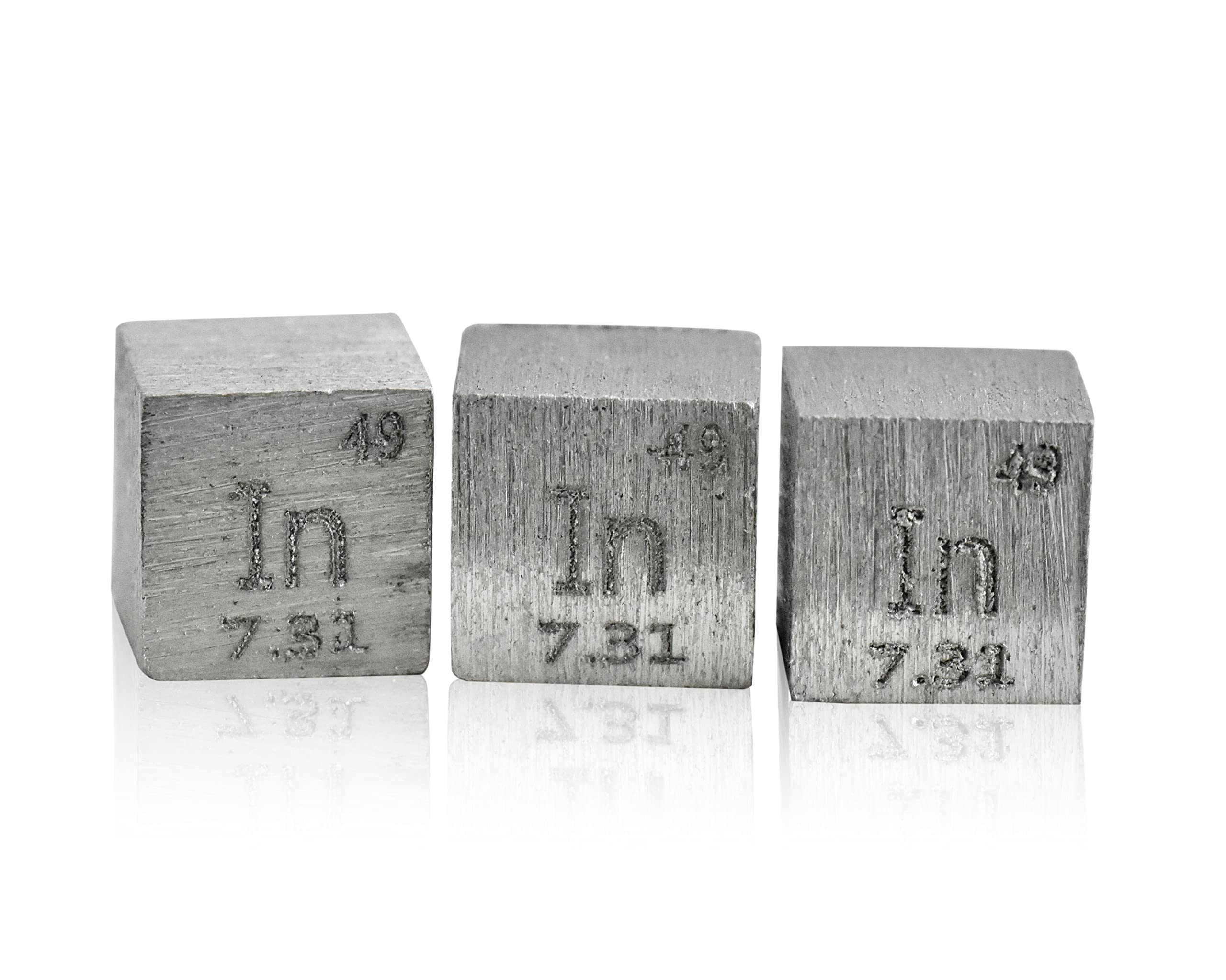 indium cube density, indium metallic cube 10x10x10mm pure 99.95% for collection of elements