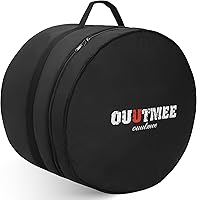 OUUTMEE Bass Tom Drum Bag 22x18 Inch - 10mm Thick Padded Waterproof Travel Case with Sturdy Handle