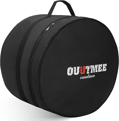Vista 8 de Juego de 5 bolsas acolchadas para batería de 10mm (0.394") para Tom de 12", Tom de 13", Caja de 14", Tom de piso de 16", Bombo de 22" - Fundas