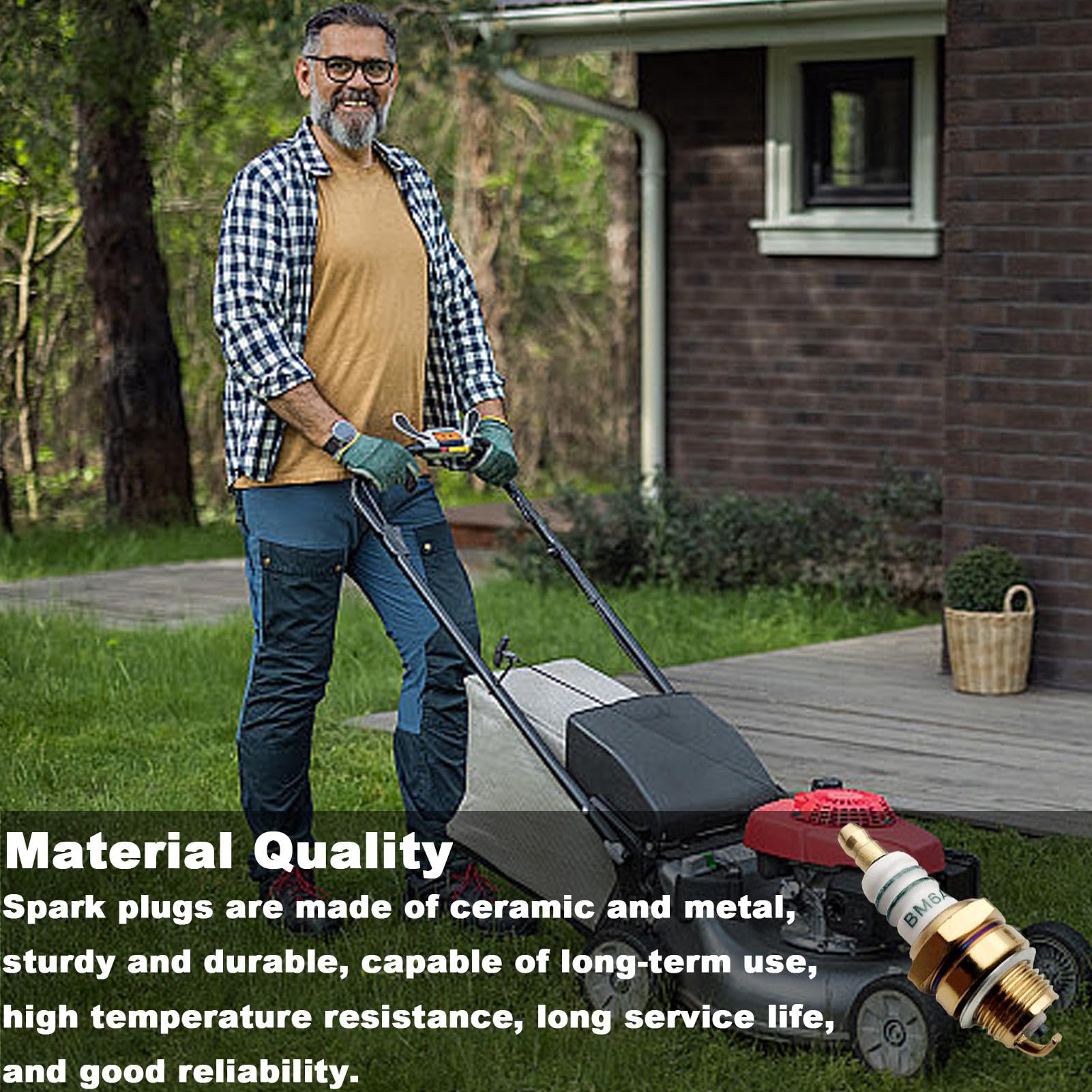 Candela Per Motori 2 Tempi - Per Tosaerba, Motosega, Decespugliatore, Soffiatore - Foto 3