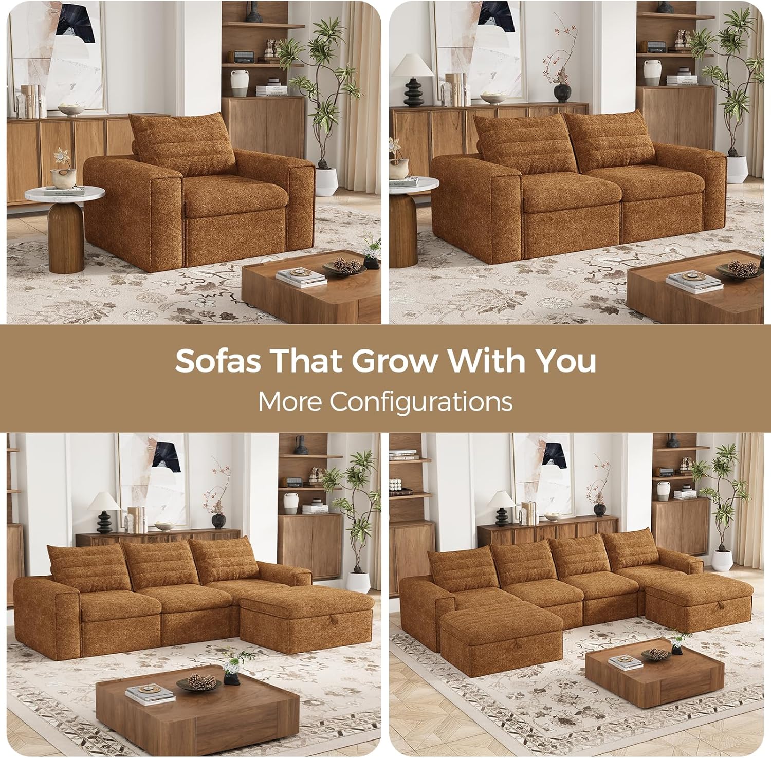 77" Cloud Loveseat Sofa, Deep Seat Couch with Pillows, Modern Comfortable Upholstery Boneless Sofa, 1 piece for Living Room, Bedroom, Apartment, Removable Cover，No Assembly Required, Orange