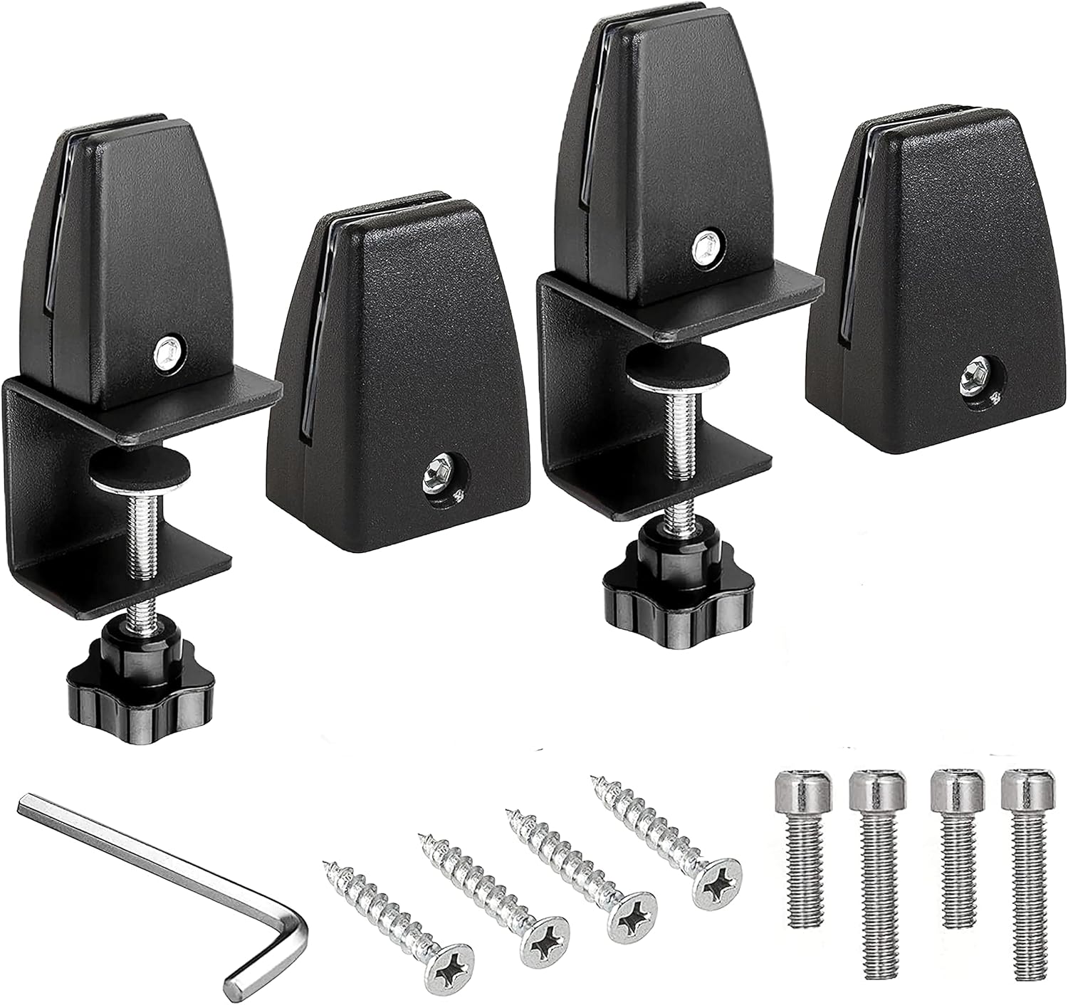 4PCS Sneeze Guard Partition Clamp Adjustable Plexiglass