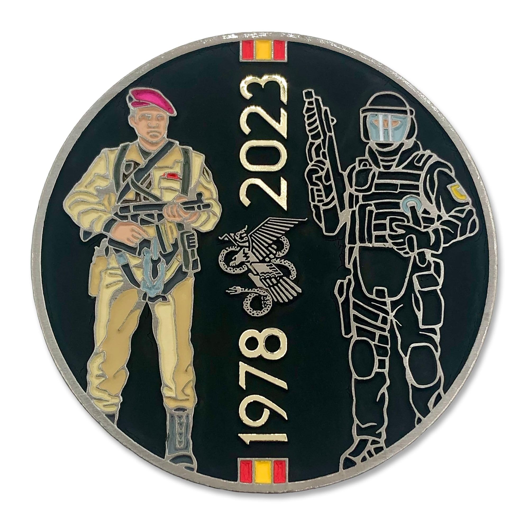 Moneda Coleccionable Del Grupo Especial De Operaciones De La Policía Nacional De España, De Metal De 5 Cm, Fabricada Por EuropeanPatch Con 15 Años De Experiencia