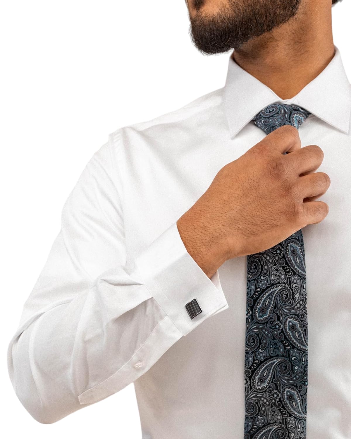ZEPHRYN - ALAZ - Slim FIT Relaxed -Sateen Stretch Long Sleeve Dress Shirt