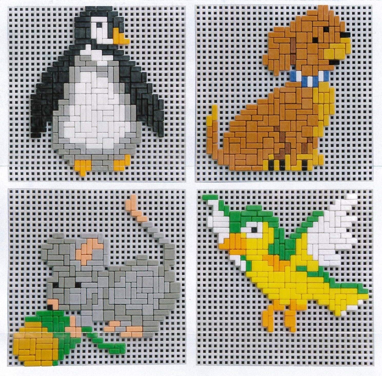 stickit Mini Stecksystem Meine ersten Tiere 4 in 1 ca. 800 Teile Nr. 41017