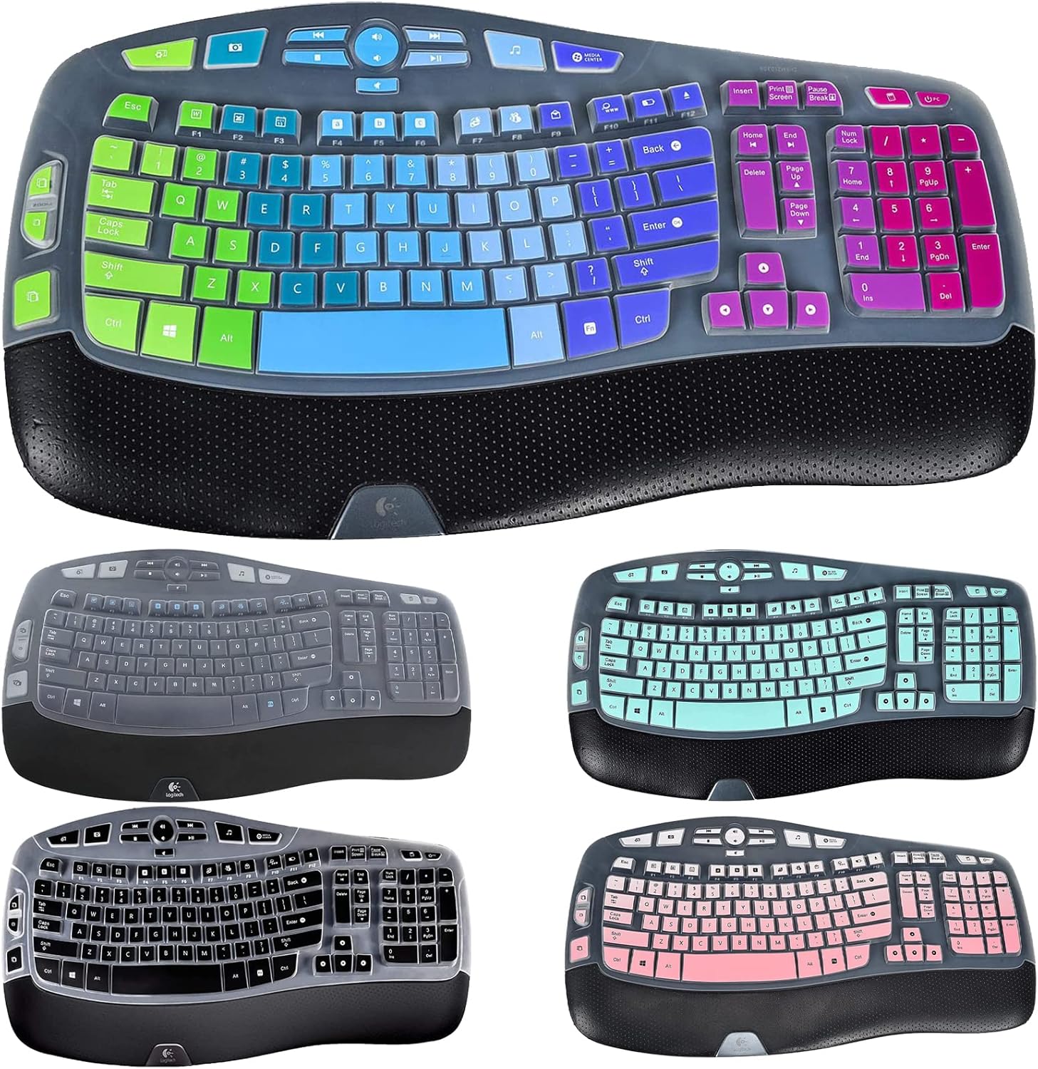 5Pcs Keyboard Cover for Logitech MK570 MK550 K350 Wireless