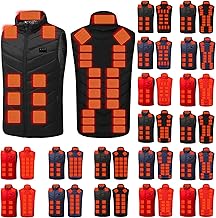 Heated Vest for Men Women 31 Heating Zones Warm Waterproof Windproof Heated Jacket Lightweight Winter Heating Coats