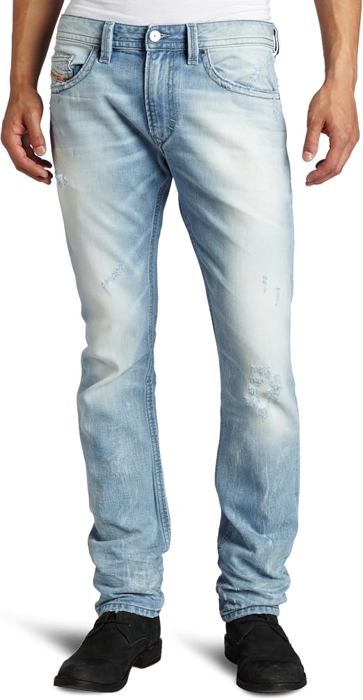 Diesel Men's Thavar Slim Skinny Leg Jean 8880M at Amazon Men's Clothing  store