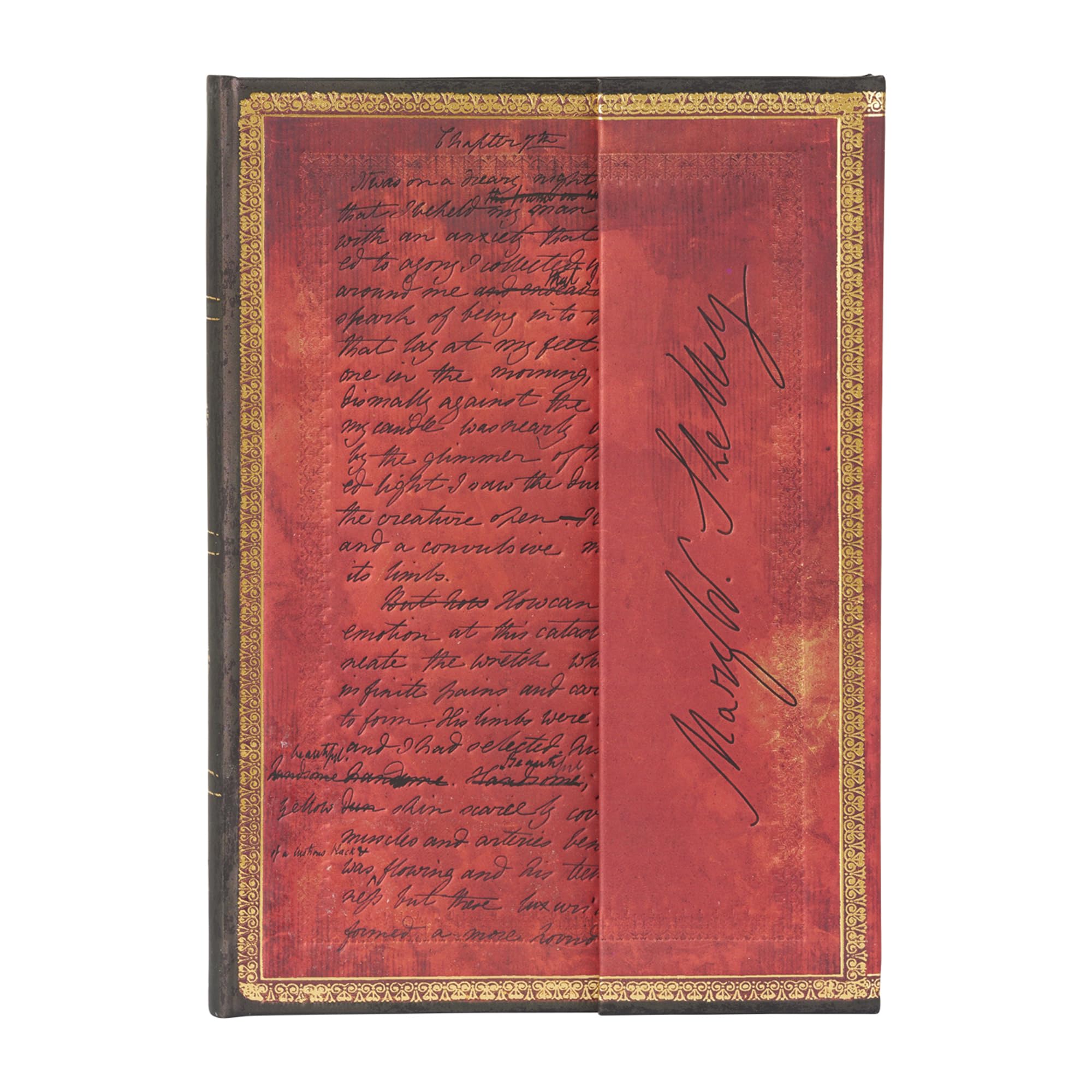 Mary Shelley, Frankenstein Midi Lined Hardcover Journal, 144pg, 120GSM by Paperblanks (Embellished Manuscripts Collection)