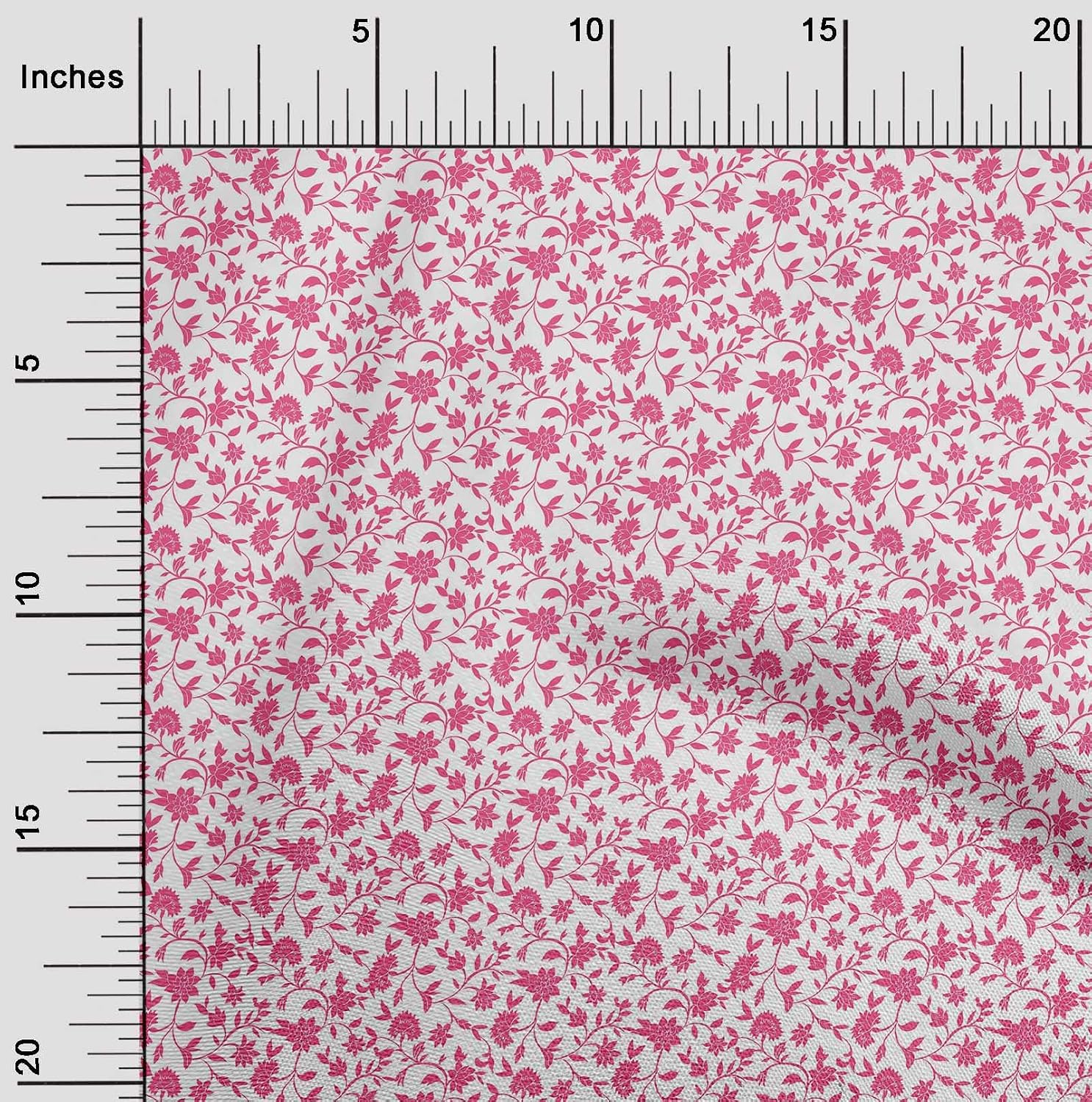 oneOone Cotton Flex Fabric Leaves & Floral Artistic Print Fabric By Yard 40 Inch Wide