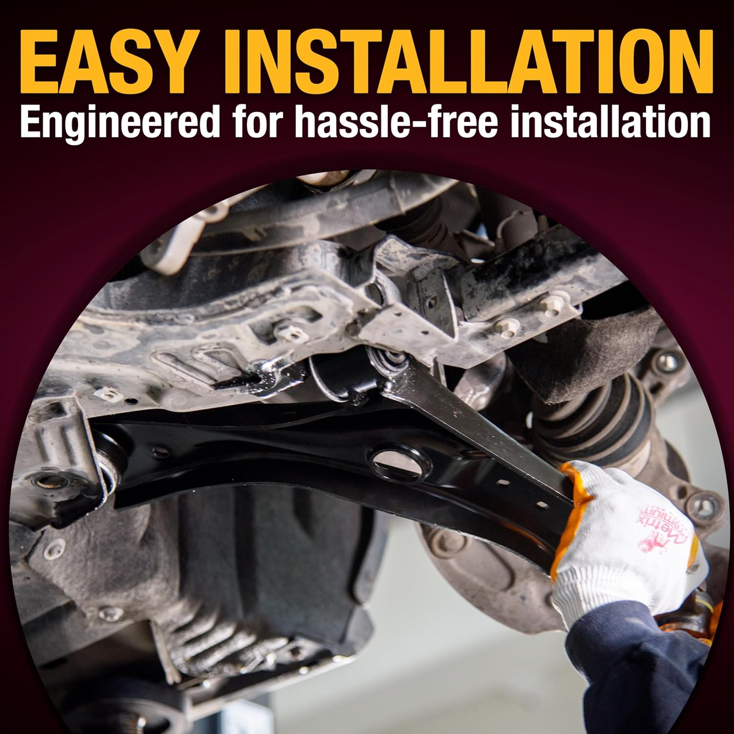 Metrix Premium Chassis Parts - Front Left & Right Lower Forward Control Arm w Ball Joint & Bushing Assembly Kit Fits 01-04 Mercedes-Benz C200 (Mexico), 01-02 C240, RK620087, RK620086, Made in Europe