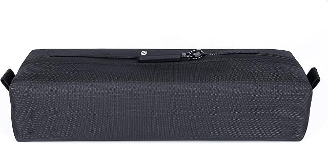 Comfyable Small Toiletry Bag for Men, Water-Resistant Mini Toiletry Bag, Pencil Case, Essentials Bag, Dopp Kit Bag for Electronics, Tech, Gym, Black