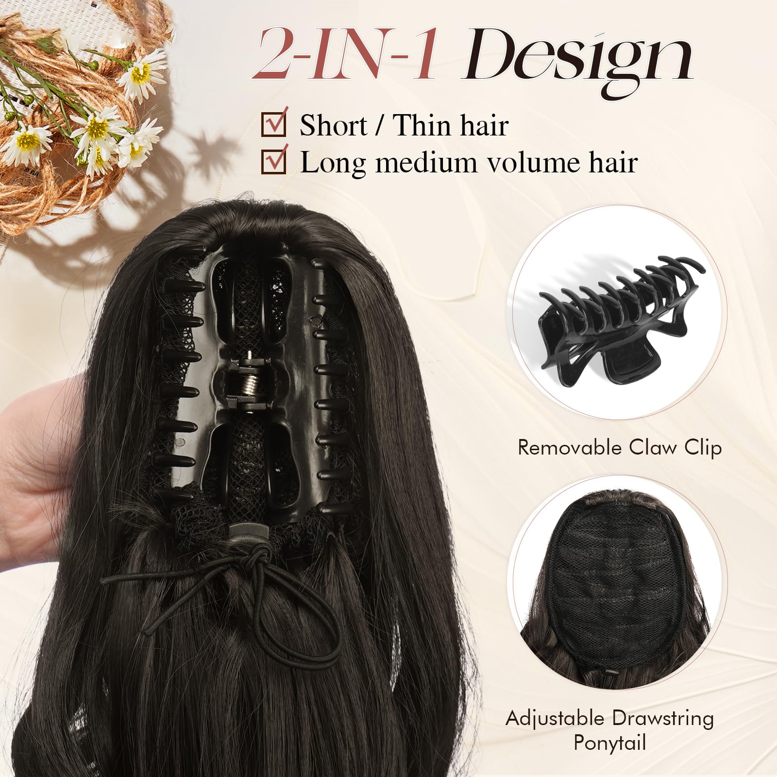 Amazon.com : Sofeiyan Ponytail Extension Long Curly Ponytail  display picture 1