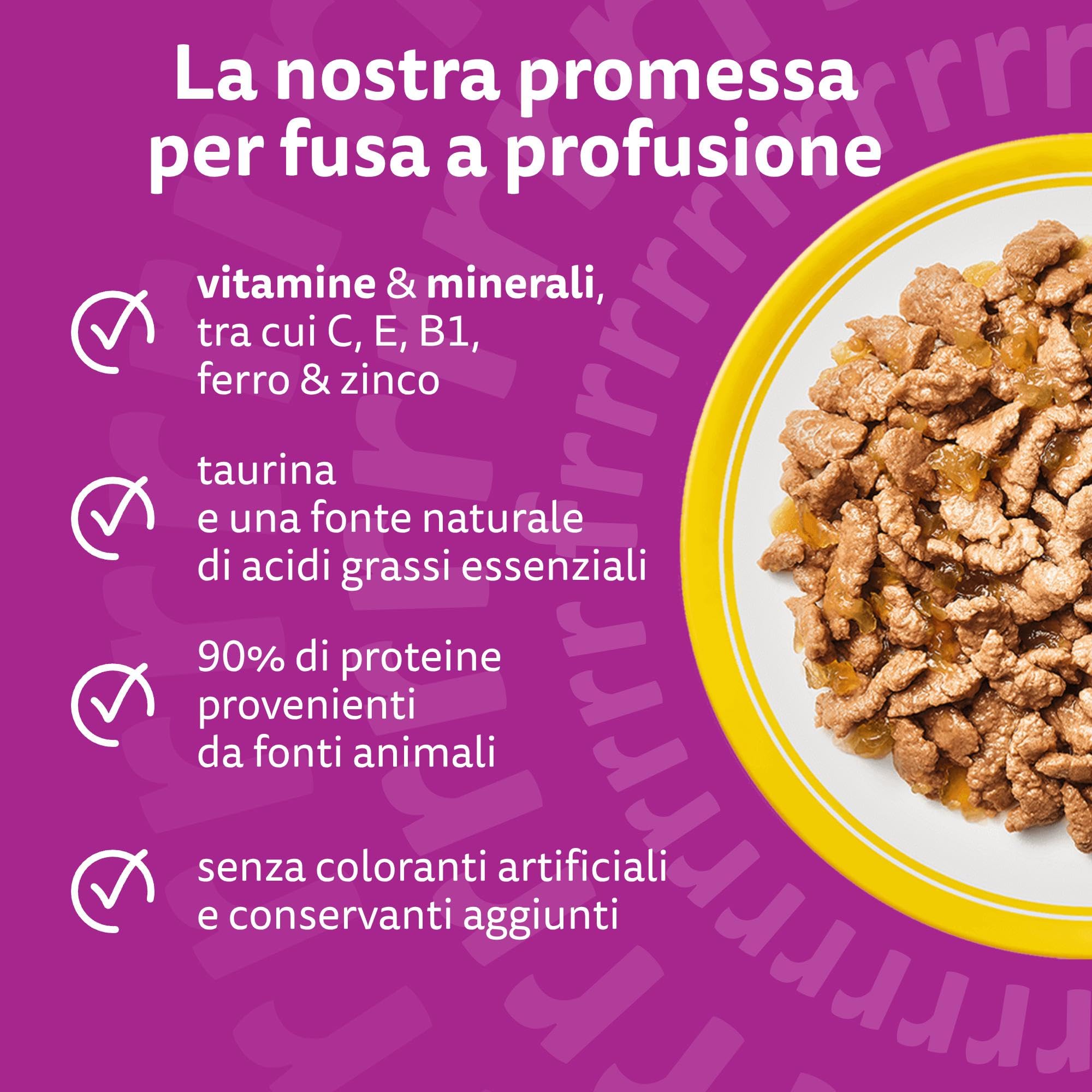 WHISKAS Cibo Umido in Gelatina per Gatti Adulti 120x85g Selezione Delicata
