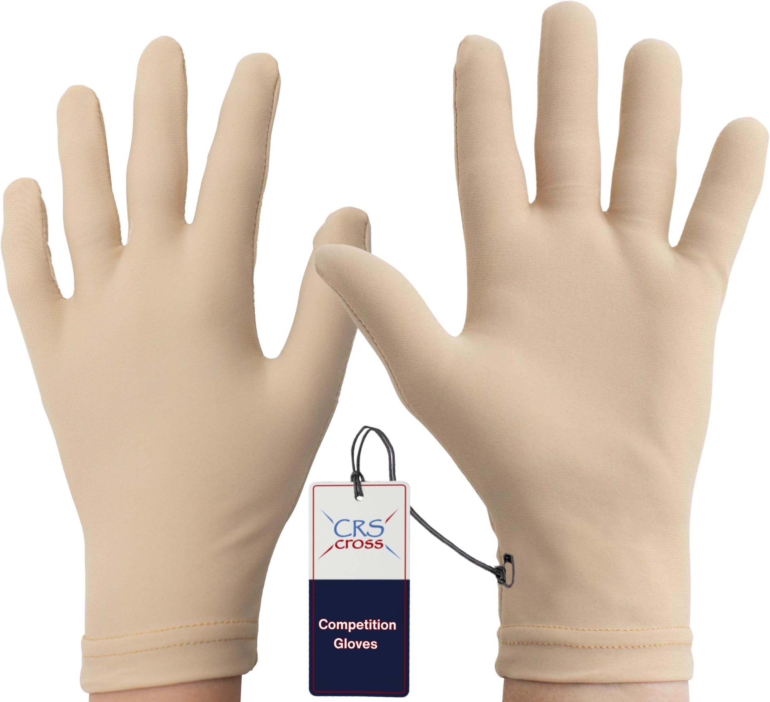 Competition Figure Skating Gloves. Fitted Glove for Ice Skate, Dance, Roller Skaters and Cheerleading. Available in Both Youth and Adult Sizes
