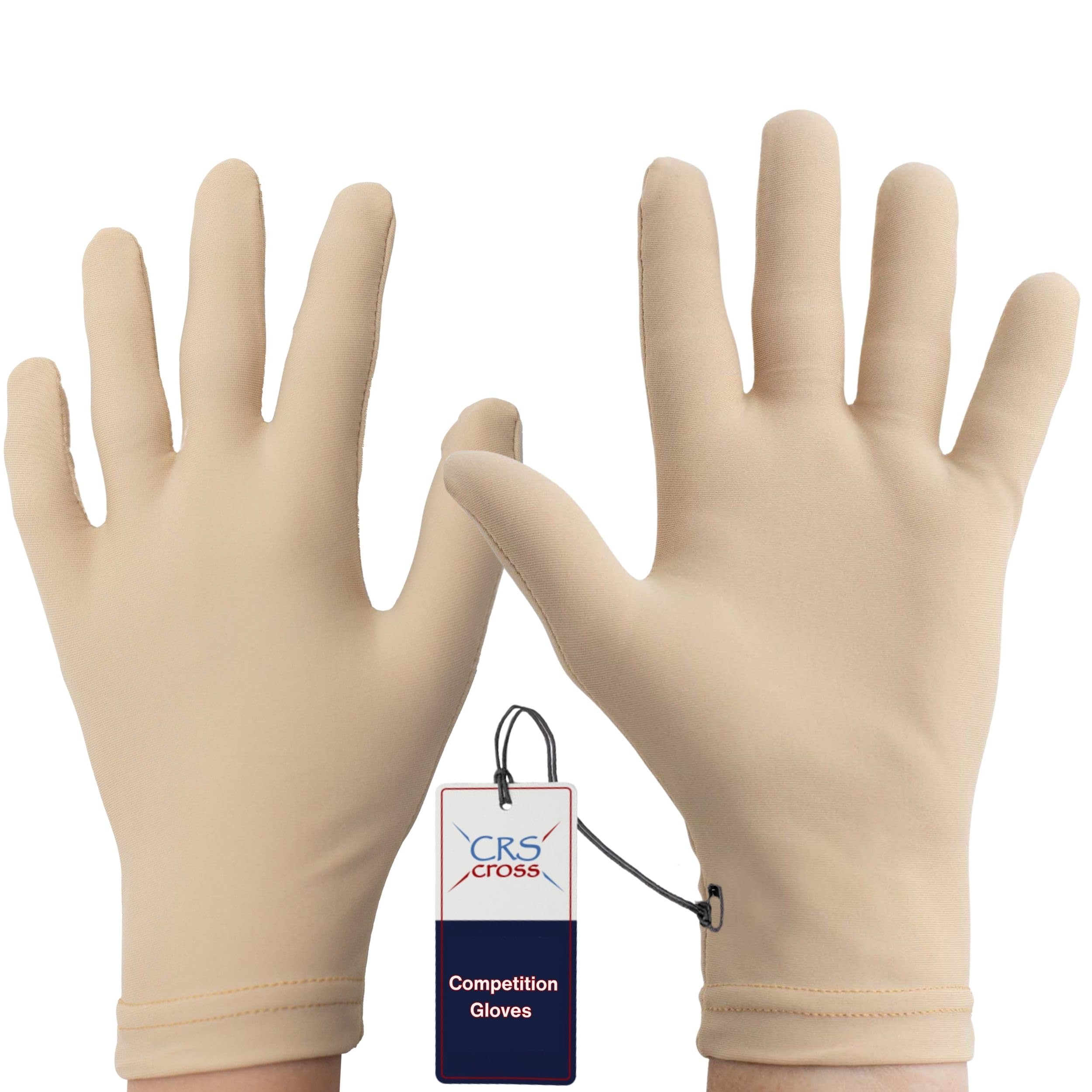CRS Cross Competition Figure Skating Gloves. Ladies Small/Medium, Tan