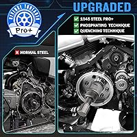 Vista 2 de Valchoose Extractor de volante magnético (24mm y 27mm) - Eficaz y resistente, removedor de stator para motores pequeños, compatible con GY6 50 125