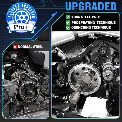 Miniatura 2 de Valchoose Magneto - Extractor de volante (0.945 in y 1.063 in) – Resistente eficaz, removedor de estator pequeños motores para GY6 50 125 150cc