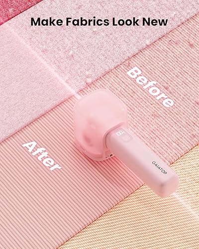 Miniatura 2 de GAIATOP Afeitadora de tela, removedor de pelusa recargable con pantalla LED y cuchillas de 6 hojas, afeitadora eléctrica de 3 velocidades para