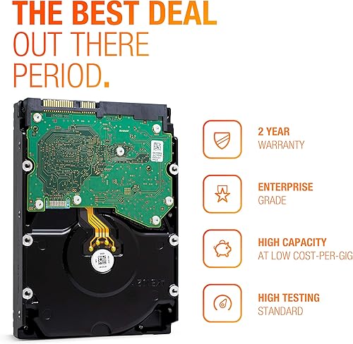 Miniatura 6 de HGST Ultrastar 7K4000 4TB 7200 RPM 512n SAS 6Gbs 3.5 pulgadas 64MB HDD Enterprise Hard Drive HUS724040ALS640 (0B26885) (renovado)