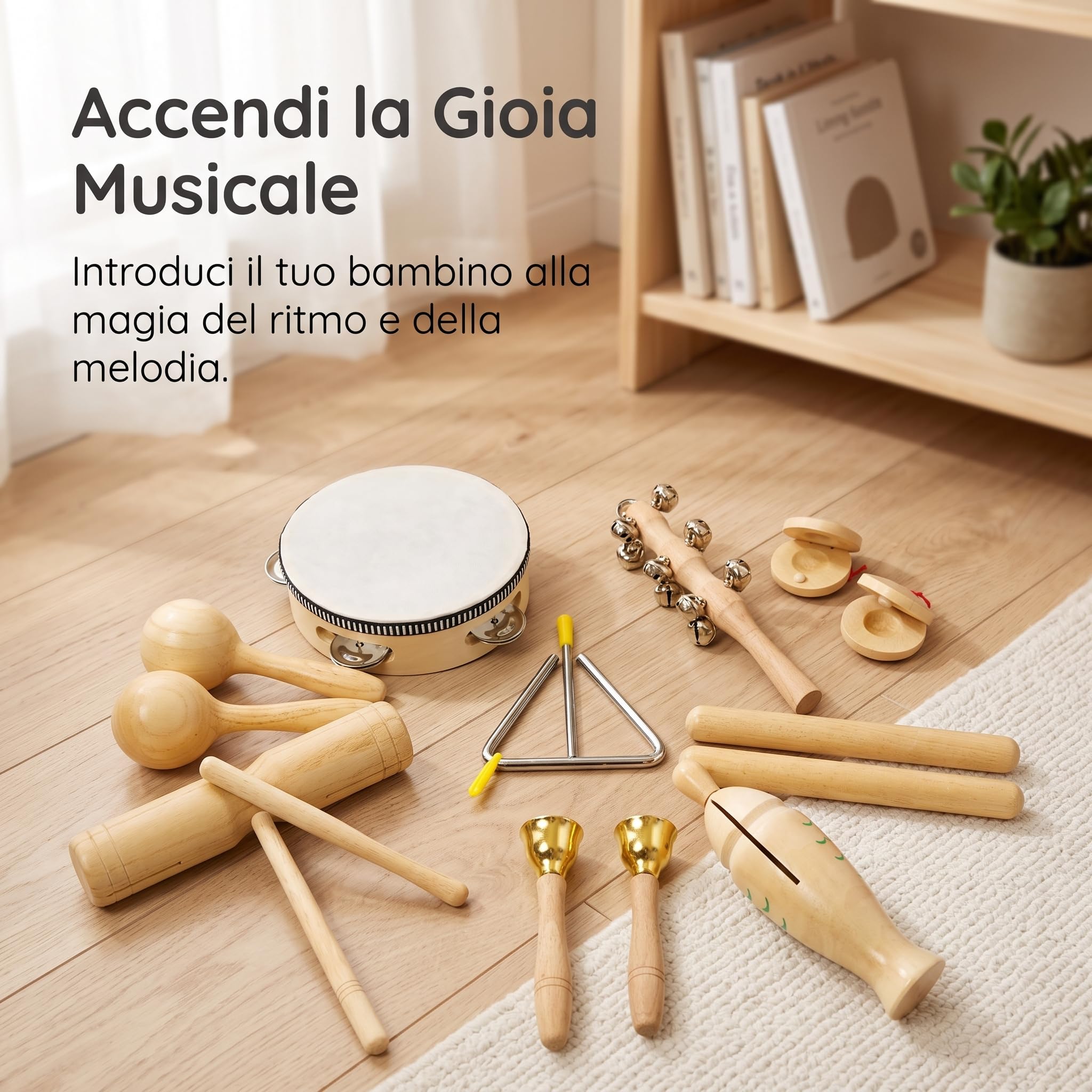 Instrumentos Musicales para Niños - Set Percusión Infantil para Educación Temprana - para Guarría