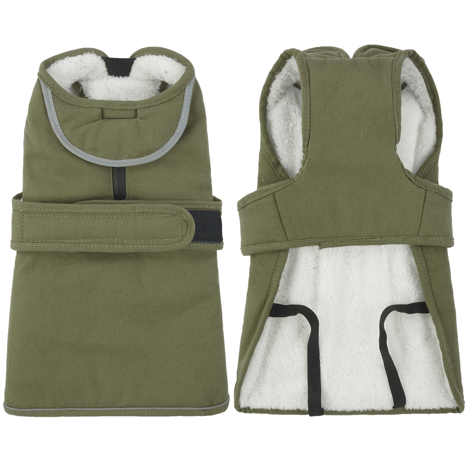 Kuoser Cappotto impermeabile per cani Giacca per cani per cani piccoli e di taglia media, Cappotto invernale in tela riflettente per cani di taglia grande Cappotto per cani Giacca in pile per cuccioli