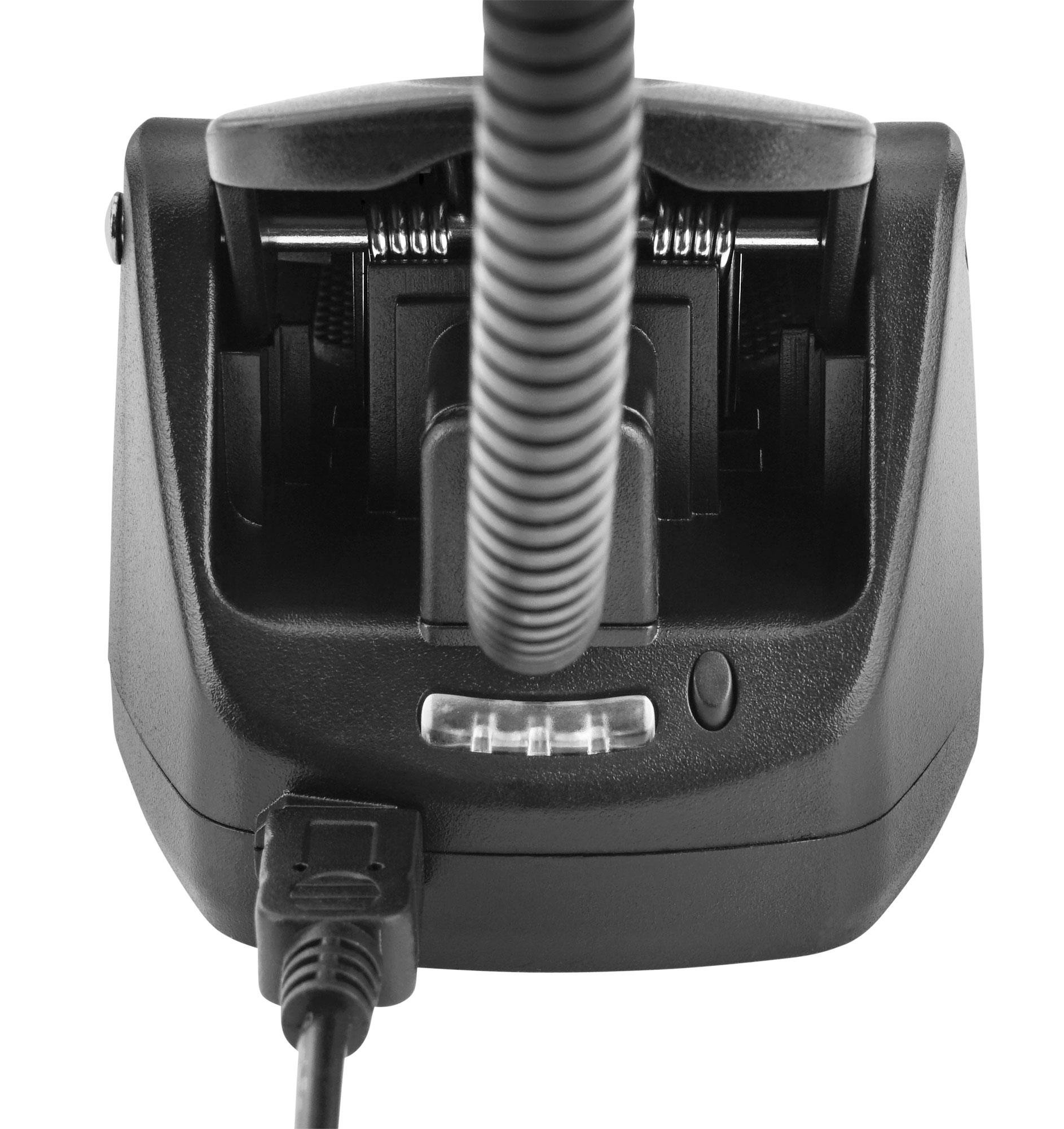 Showlite MSL-20A LED Akku Notenpultleuchte (9 hellen LEDs, zum Anklemmen, 3 Helligkeitsstufen, auch als Standleuchte verwendbar, flexibler Schwanenhals, wiederaufladbarer Li-Ionen Akku) Schwarz