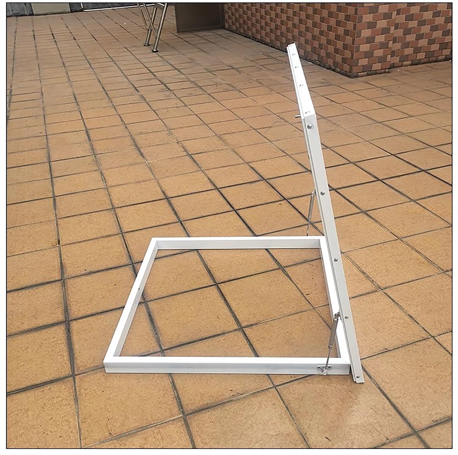 Lar Trappe d'accès de toit en aluminium avec panneau en acrylique étanche pour entrée de lumière naturelle idéale pour couloir, grenier et escaliers de sous-sol