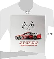 Vista 5 de UniKeep Carpeta de almacenamiento de tarjetas coleccionable con temática de Nascar, capacidad de 360 tarjetas (coche)