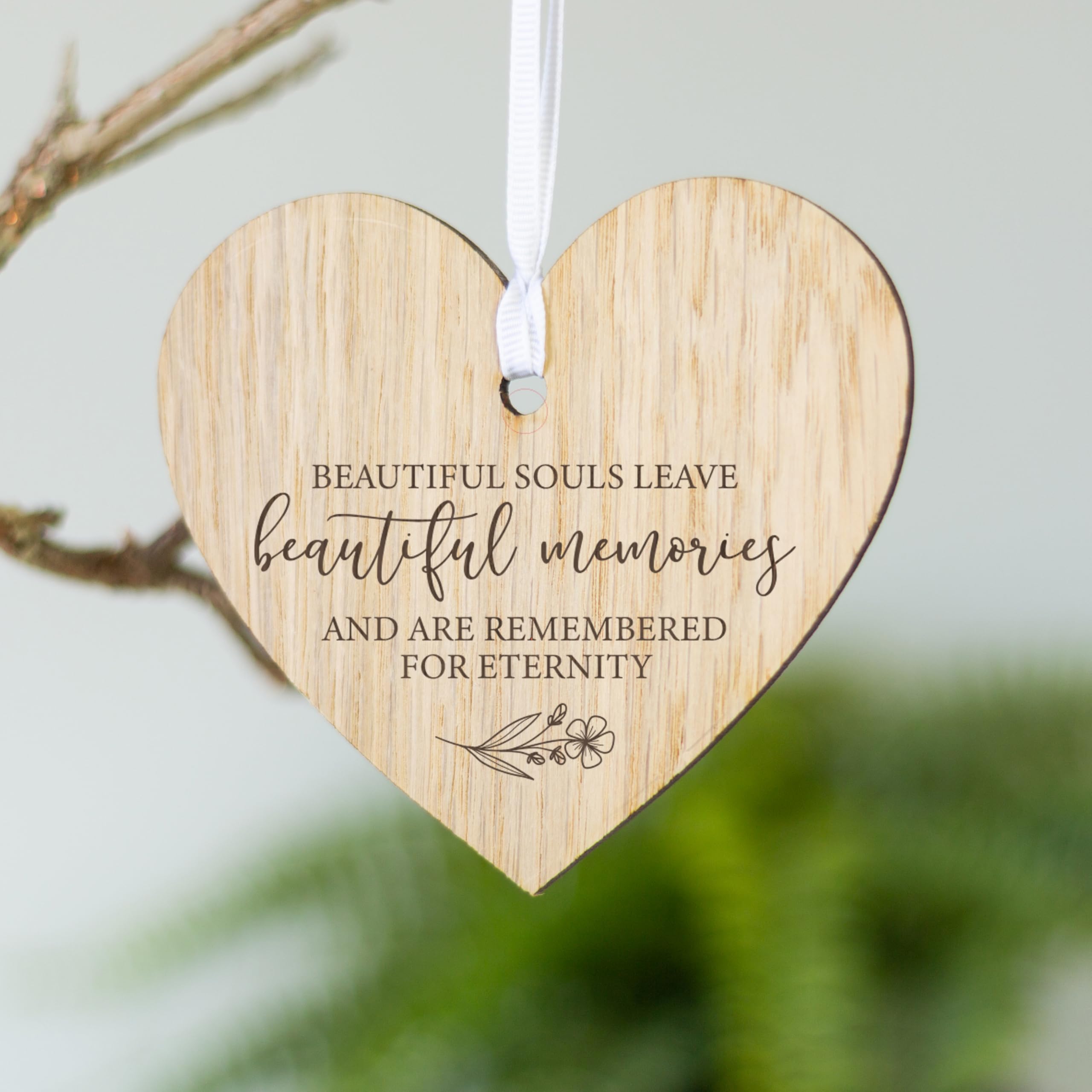 Sympathy Card With Wooden Heart Plaque Keepsake for Friends or Family - Thinking of You Gift (Pink), Pink with Wooden Heart, A6 - Image 4