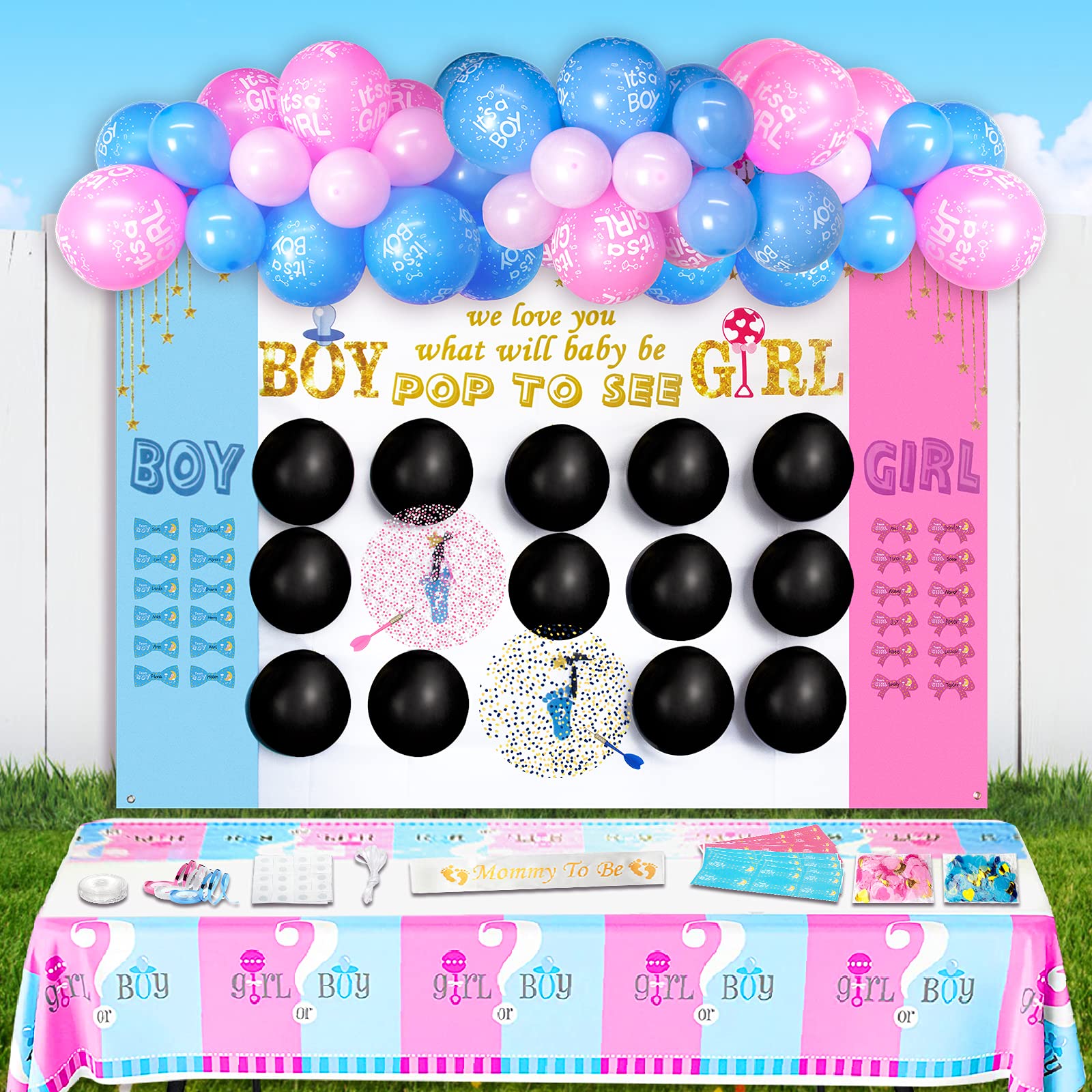 Buy Gender Reveal Decorations Baby Gender Reveal Party Supplies Pack