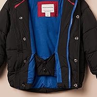 Vista 4 de Tienda Essentials - Chaqueta abullonada resistente con capucha para niño