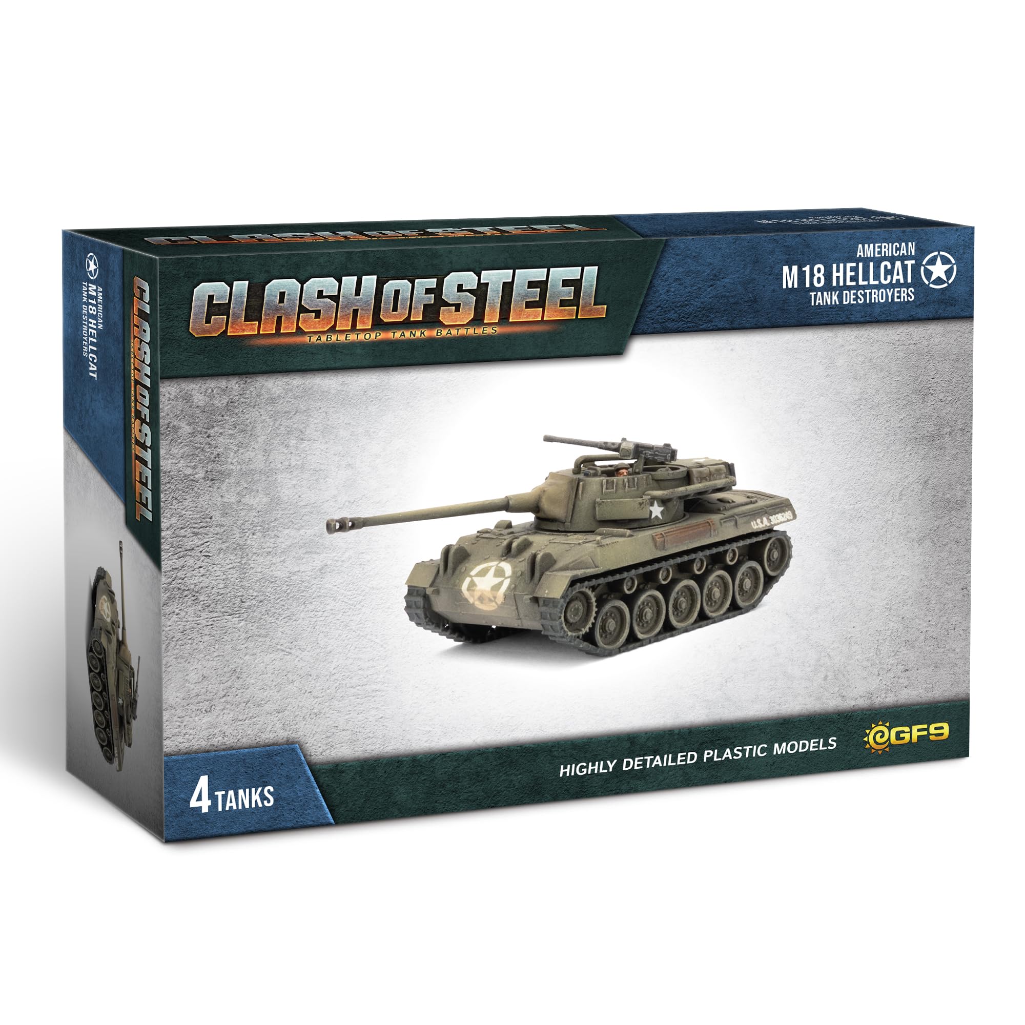 Gale Force Nine - Clash of Steel - American M18 Hellcat Tank Destroyers