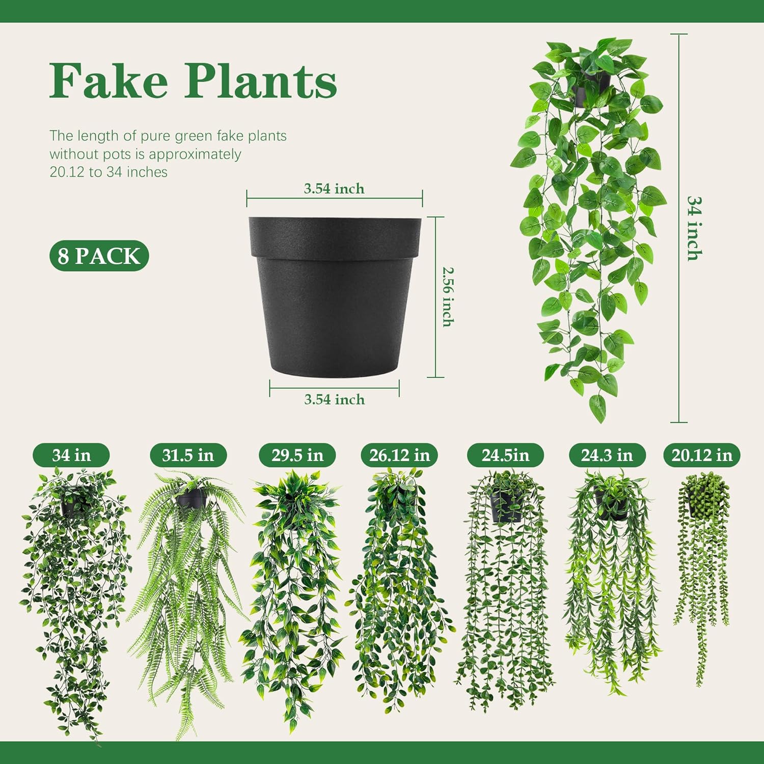 Der Rose Bundle of 8 Pack Fake Plants and 4 Pack Faux Plants with Flowers for Home Room Farmhouse Bathroom Decor