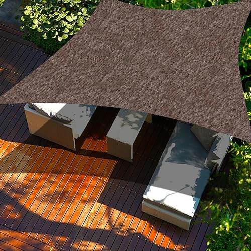 Cool Area Toldo parasol rectangular de 12 x 16 pies, para exteriores, para patio, terraza, jardín, color marrón