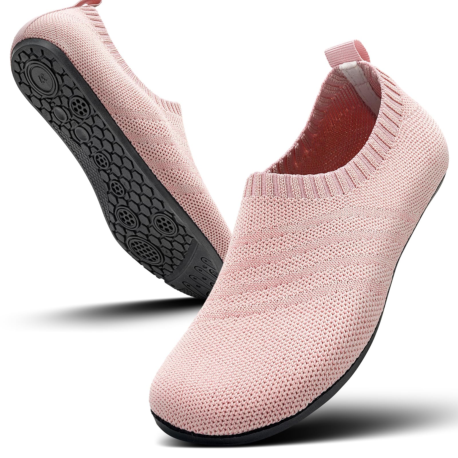 Sosenfer Hausschuhe Herren Damen Barfuss Schuhe Damen Rutschfest Slip on Slipper Flache Barfusshausschuh Home Kuschelige Pantoffel Geschlossen Unisex
