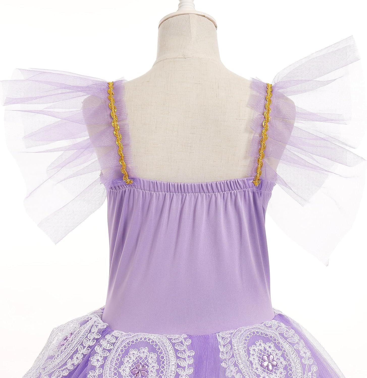 Ballet Leotards for Girl Maxi Tulle Tutu Toddler Floral Lace Ballet Dress Ballerina Halloween Christmas Dance Outfits - Image 6