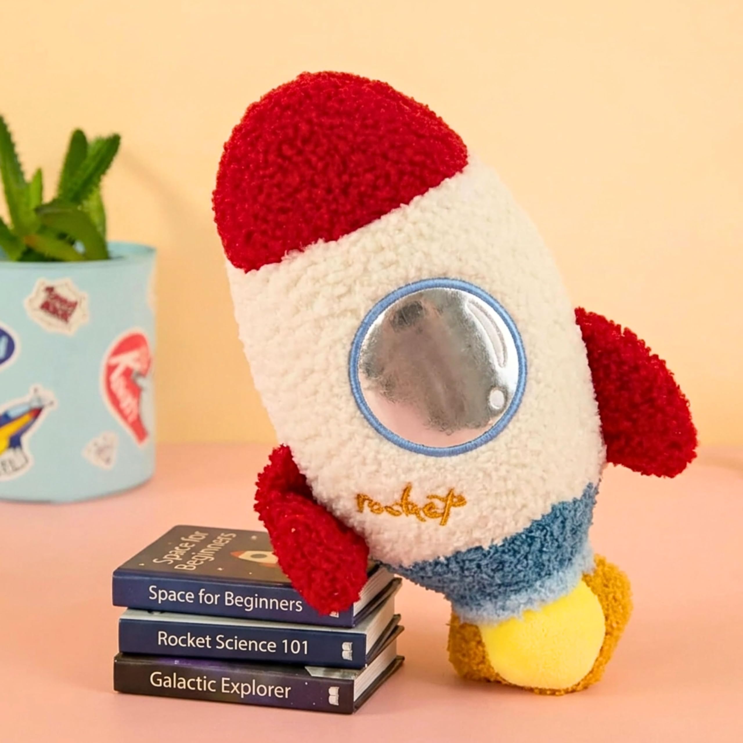 Tickles Rocket Soft Stuffed Plush Toy for Kids Boys & Girls Birthday Gifts (Size : 20 cm Color: Red)-image-34