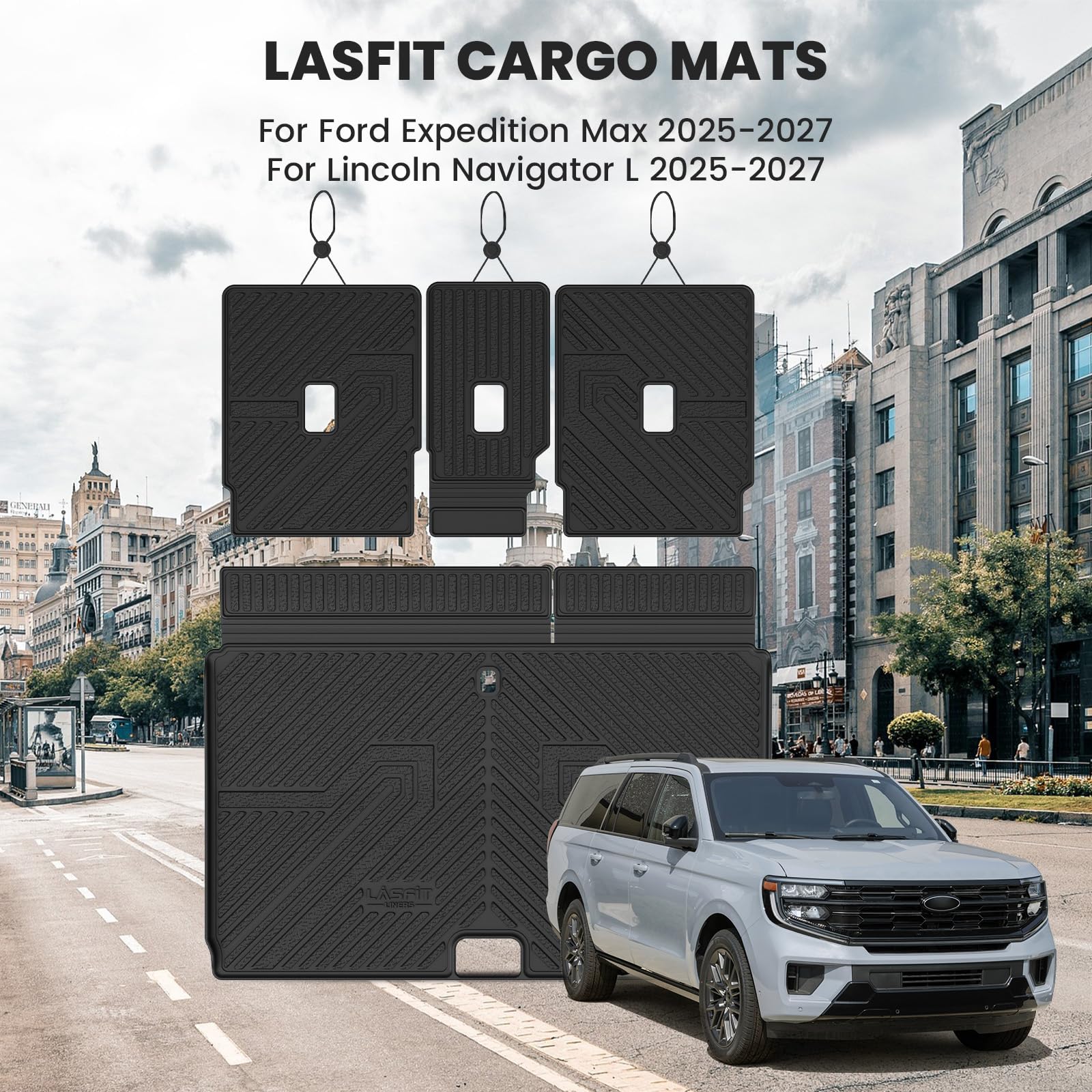Amazon.com: LASFIT Floor Mat with Ford Expedition Max 7&8 Seats