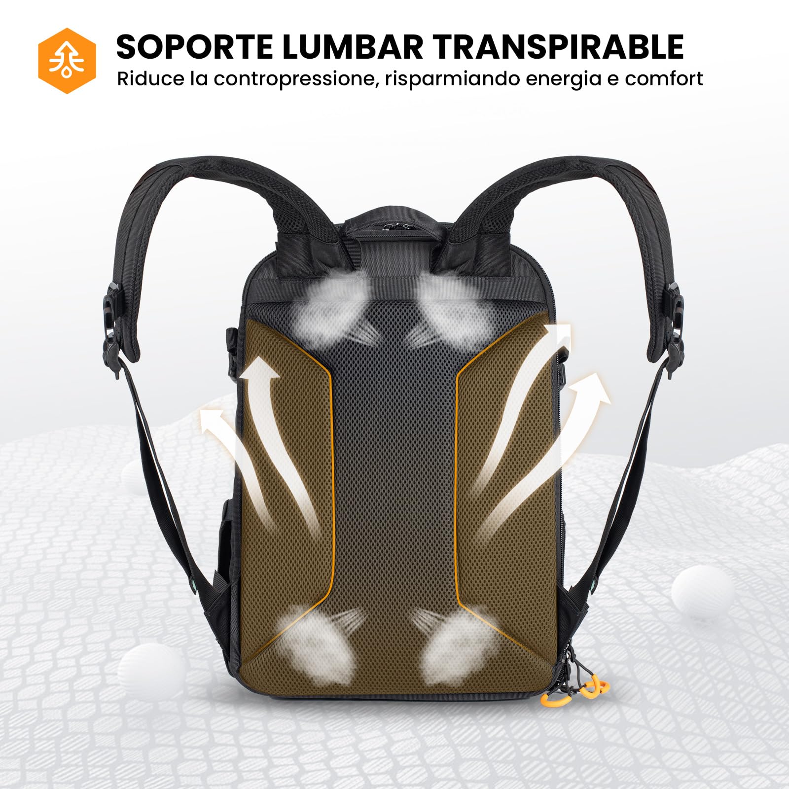 TARION Mochila profesional grande para cámara con compartimento para laptop de 15.6 pulgadas, impermeable, para fotografía, senderismo, viajes, DLSR PBL