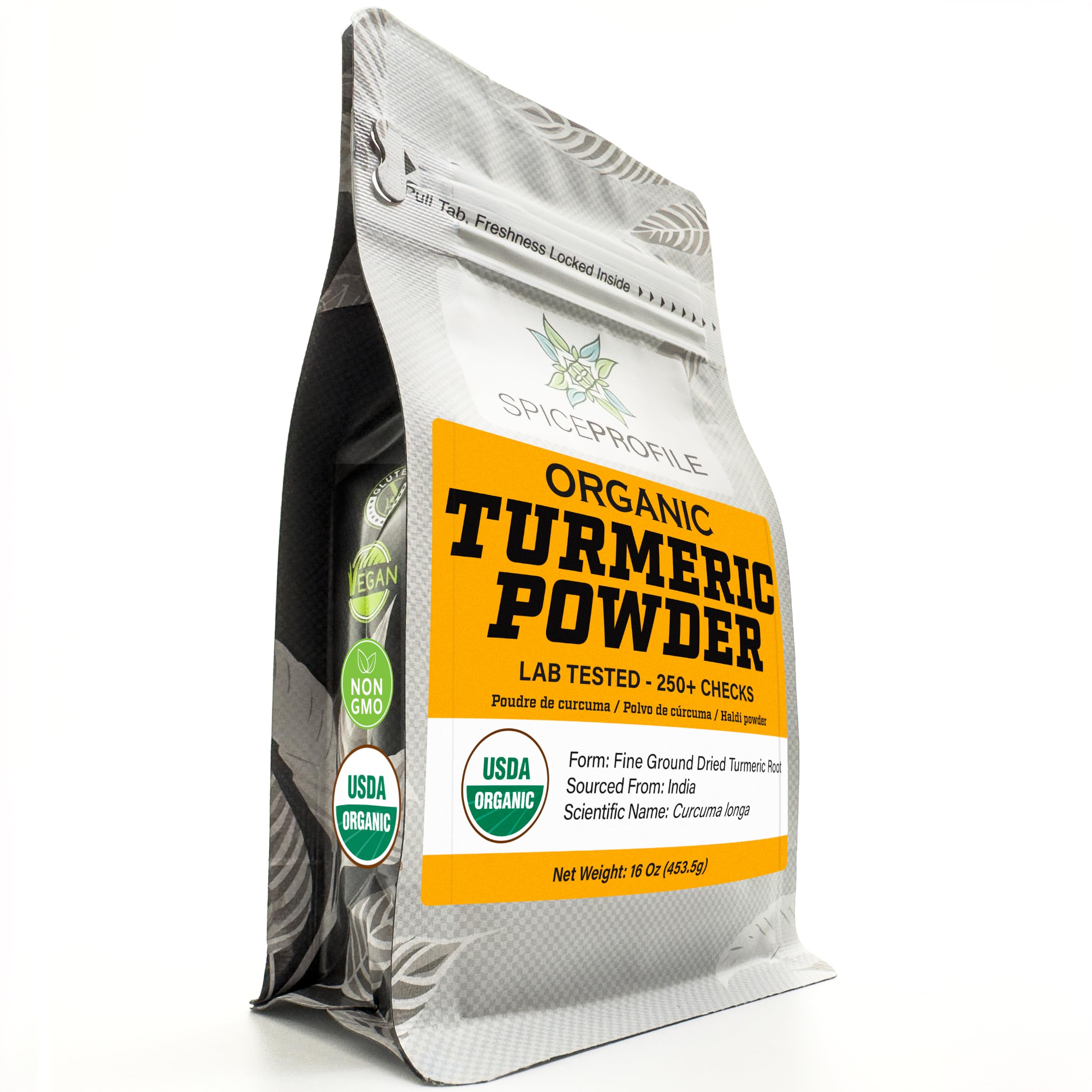 Spice Profile Organic Turmeric Powder | 16 oz | Lab Tested