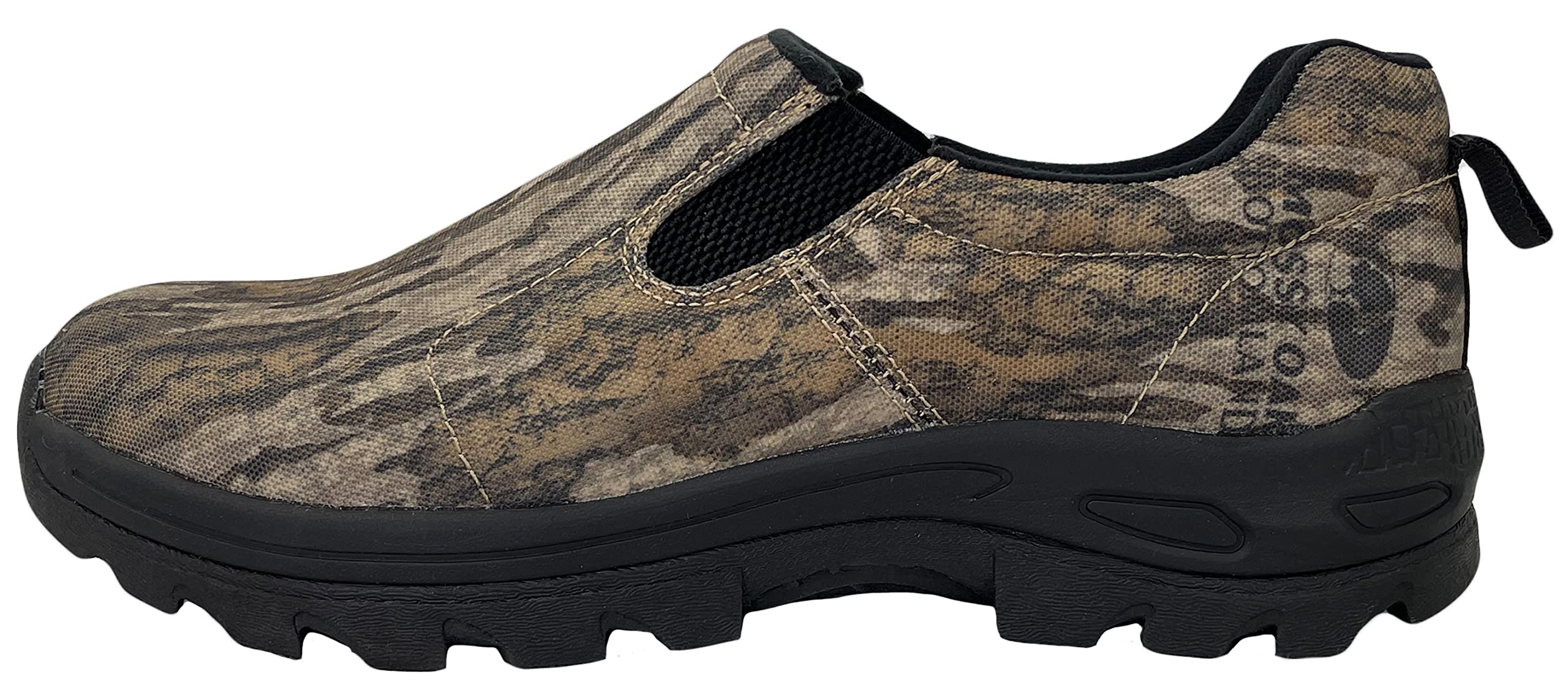 Size 9  Men\'s Frogg Toggs Brown Camo Slip-On Loafers Amazon.com: FROGG TOGGS Roscoe Slip-On Camo Shoes, Mossy Oak  main image 4