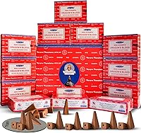 Vista 12 de Conos de incienso Nag Champa de reflujo para cascada aromática de aroma, neblina y manto - Paquete de 6